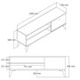 Hanah Home Retro 1562 Soporte para TV Roble